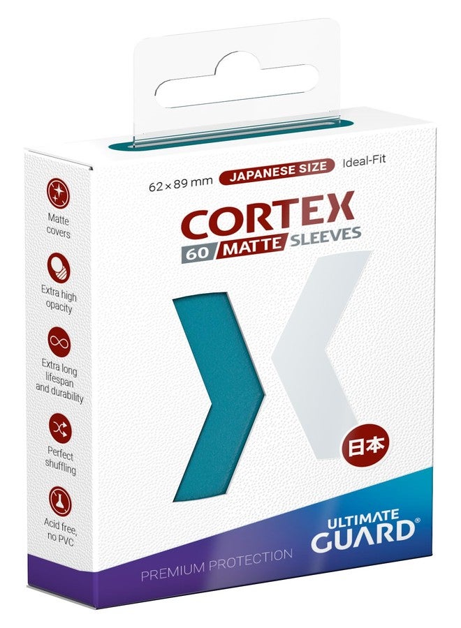 Ultimate Guard Cortex Outer Card Sleeves, 60 Japanese Size TCG Sleeves, 62 x 89mm, Petrol Back, Matte Finish, No PVC & Acid-Free, High Clarity - Image 3